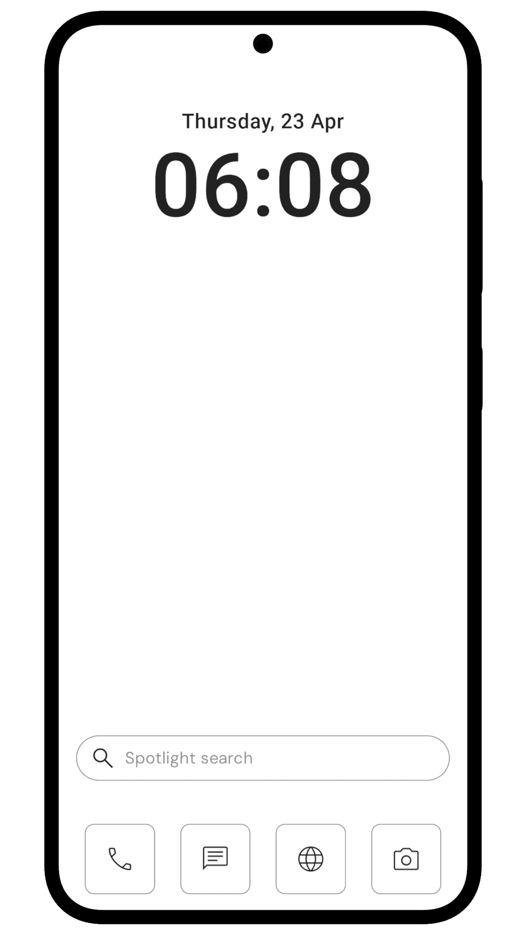 Home Screen — light theme